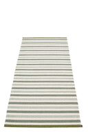 Picture of Grön/Vit Pappelina matta TEO Sage/Army/Vanilla 85 x 200 cm / 2 Ÿ' x 6 œ'