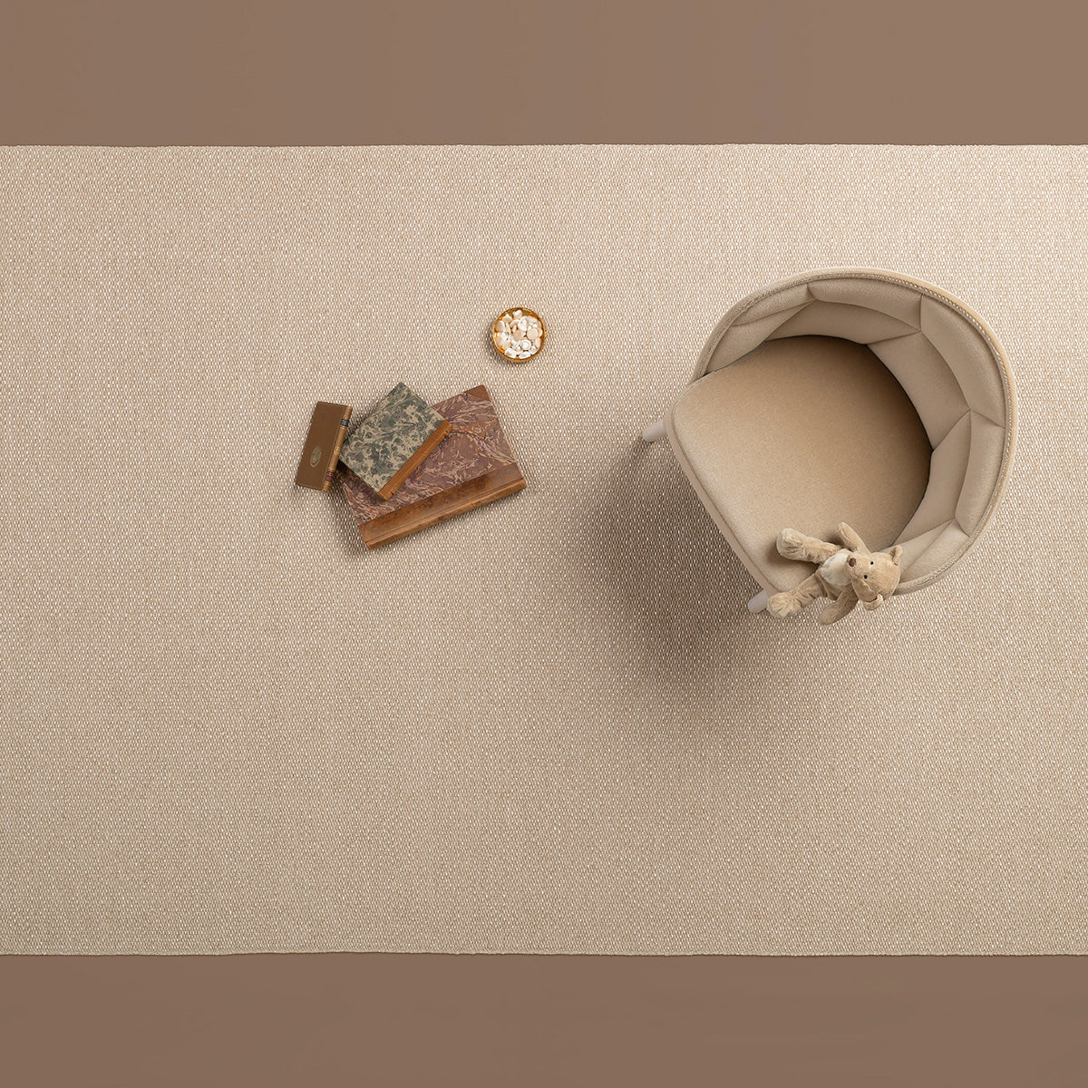 Beige & Neutral Rugs woven in Sweden by Pappelina