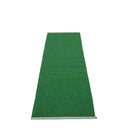 Picture of Green Pappelina plastic rug MONO Grass Green/Dark Green 70 x 300 cm / 2 ¼' x 9 ¾'
