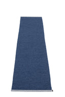 Picture of Blå Pappelina matta MONO Dark Blue/Denim 60 x 250 cm / 2' x 8 ¼'