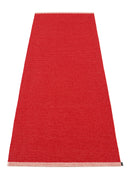 Picture of Röd Pappelina matta MONO Coral Red/Red 85 x 260 cm / 2 ¾' x 8 ½'