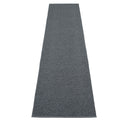 Picture of Grey Pappelina plastic rug SVEA Granit/Black Metallic 70 x 400 cm / 2 ¼' x 13 ¼'