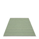 Picture of Grön/Vit Pappelina matta TEO Dark Green/Grass Green/Vanilla 140 x 200 cm / 4 ½' x 6 ½'