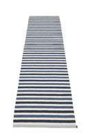Picture of Blå/Vit Pappelina matta TEO Denim/Dark Blue/Vanilla 70 x 300 cm / 2 ¼' x 9 ¾'
