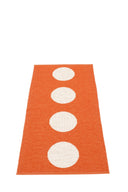 Picture of Orange Pappelina matta VERA Orange/Vanilla 70 x 150 cm / 2 ¼' x 5'