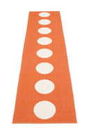 Picture of Orange Pappelina matta VERA Orange/Vanilla 70 x 300 cm / 2 ¼' x 9 ¾'