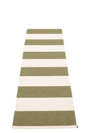 Picture of Vit/Grön Pappelina matta BOB Vanilla/Pine 70 x 225 cm / 2 ¼' x 7 ½'