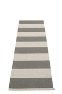Picture of Grå Pappelina matta BOB Linen/Charcoal 70 x 225 cm / 2 ¼' x 7 ½'