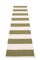 Picture of Vit/Grön Pappelina matta BOB Vanilla/Pine 70 x 300 cm / 2 ¼' x 9 ¾'