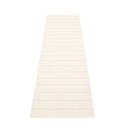 Picture of Vit Pappelina matta CARL Vanilla/White 70 x 270 cm / 2 ¼' x 8 ¾'