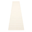 Picture of White Pappelina plastic rug CARL Vanilla/White 70 x 450 cm / 2 ¼' x 14 ¾'