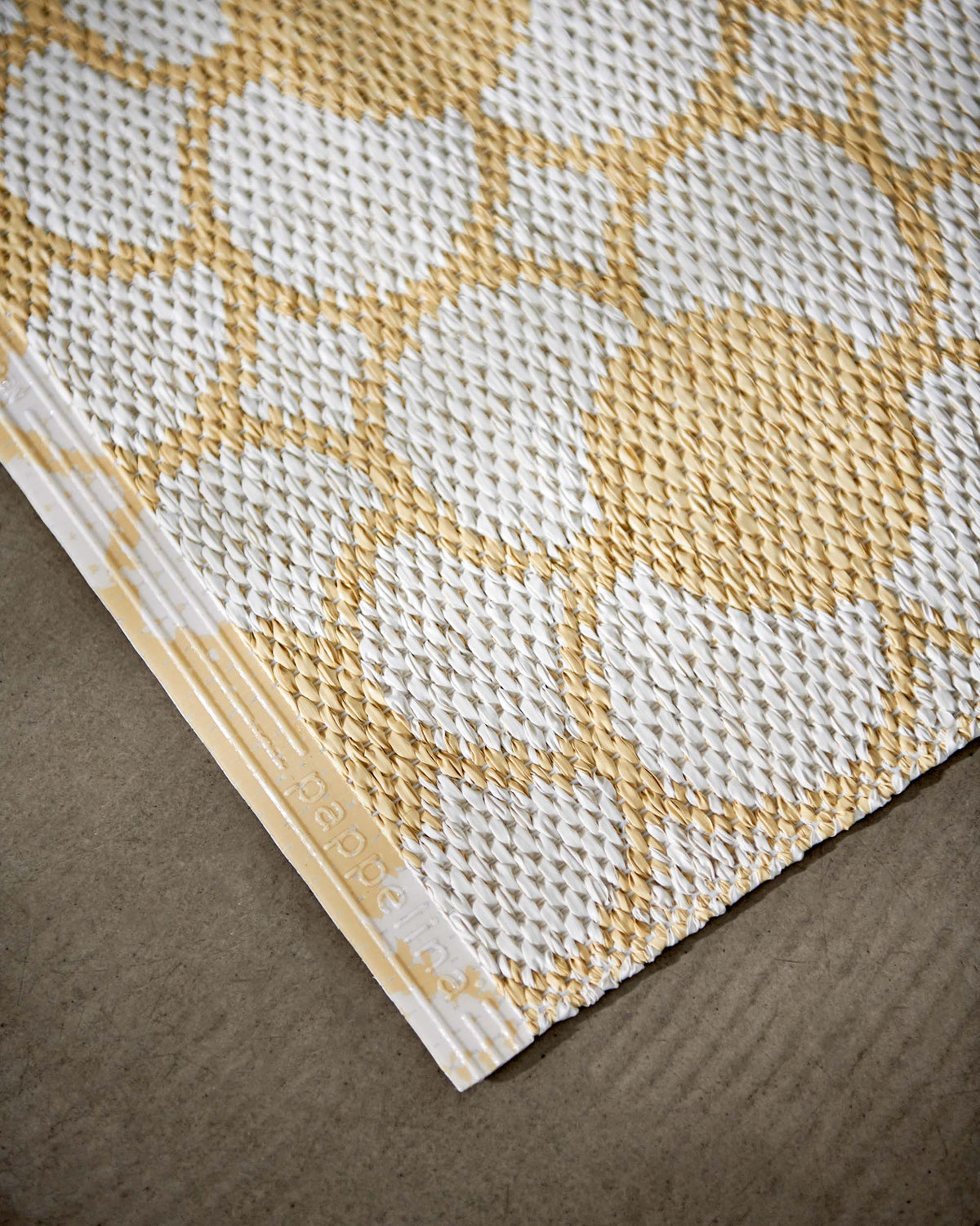 Large Pale Yellow Patterned Rugs ANYA Pale Yellow - Runner Rug – Pappelina