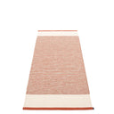 Picture of Röd/Vit Pappelina matta EDIT Brick/Vanilla/Linen Metallic 70 x 200 cm / 2 ¼' x 6 ½'