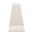 Picture of Grå/Vit Pappelina matta EDIT Linen/Vanilla/Stone Metallic 70 x 300 cm / 2 ¼' x 9 ¾'