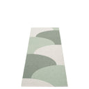 Picture of Grön/Grå Pappelina matta HILL Misty Mint/Army/Fossil Grey 70 x 180 cm / 2 ¼' x 6'