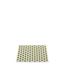 Picture of Green/White Pappelina plastic rug NOA Dark Olive/Vanilla/Warm Grey Edge 70 x 50 cm / 2 ¼' x 1 ¾'