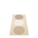 Picture of Vit/Brun/Beige Pappelina matta OTTO Grain/Background Cream 70 x 140 cm / 2 ¼' x 4 ½'