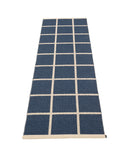 CRISS Dark Blue Runner Rug