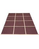 CRISS Burgundy Area Rug