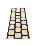 STEN Black Runner Rug