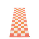 Picture of Red/White/Orange Pappelina plastic rug PIX Flamingo/Vanilla/Light Orange 70 x 240 cm / 2 ¼' x 8'
