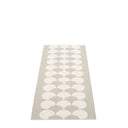 Picture of Vit/Beige/Grå Pappelina matta POPPY Vanilla/Linen 70 x 150 cm / 2 ¼' x 5'