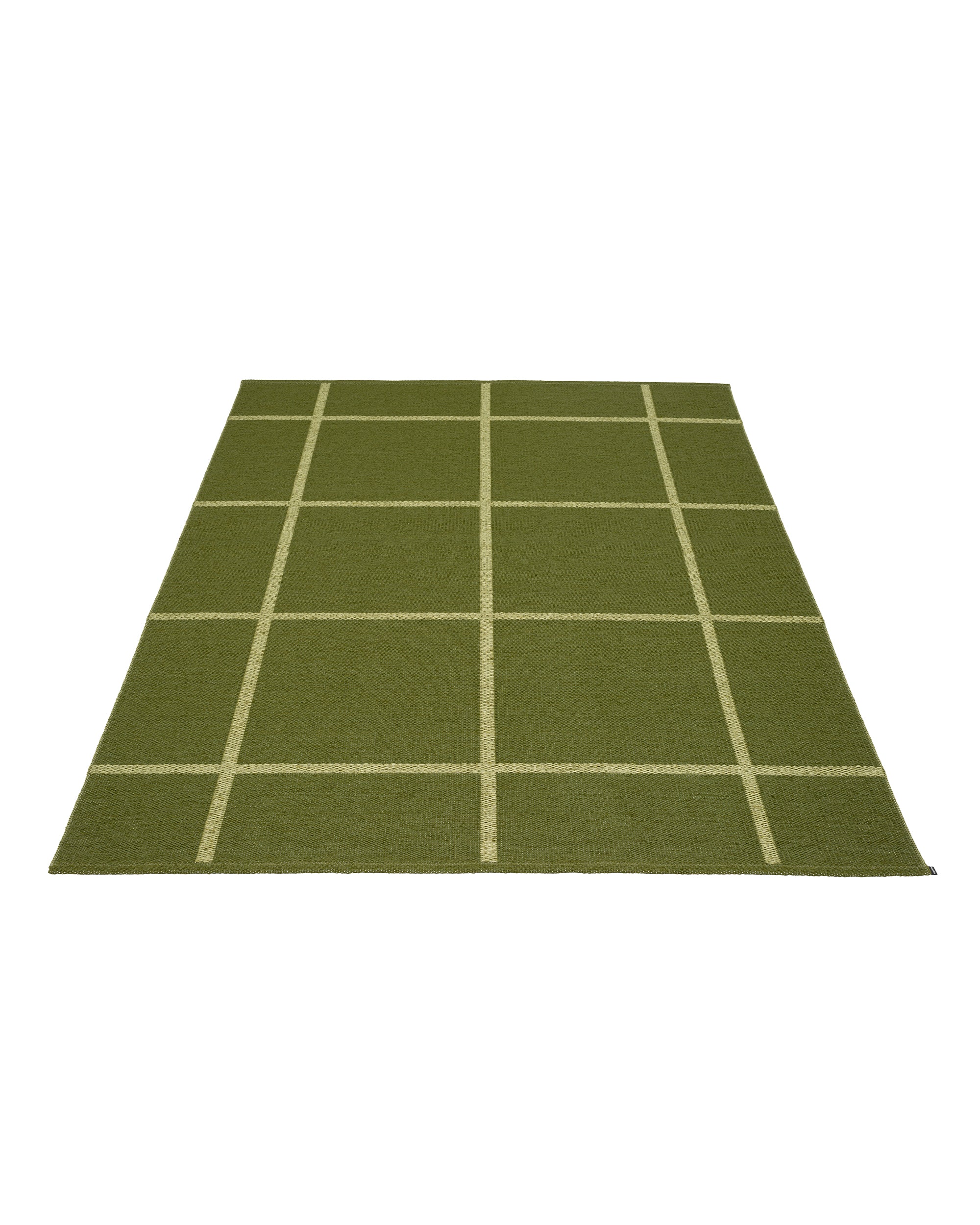 pappelina パイピングクッション　オリーブ　Ray Olive ADA Dark Olive - Area Rug – Pappelina