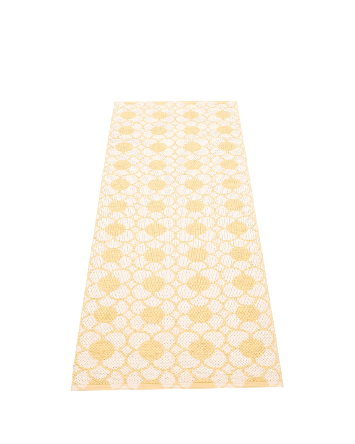 Large Pale Yellow Patterned Rugs ANYA Pale Yellow - Runner Rug – Pappelina