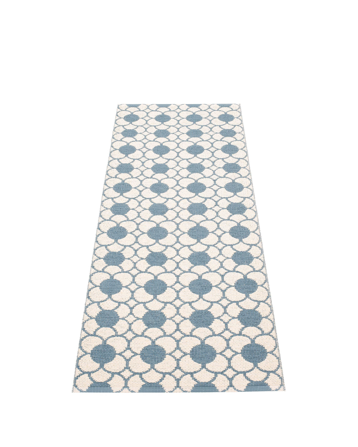 Blue Pattern Rug Sample ANYA River Blue - Runner Rug – Pappelina