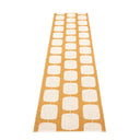 Picture of Yellow Pappelina plastic rug STEN Ochre 70 x 400 cm / 2 ¼' x 13 ¼'