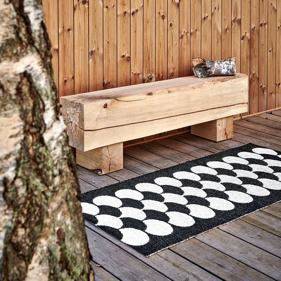 Pappelina Indoor & Outdoor Woven Rugs, 2 Colors, 3 Sizes, PVC Ribbon, Made  in Sweden on Food52